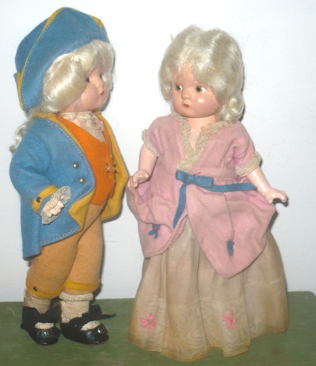 Effanbee 9.5" George & Martha Patsyettes Original Costumes Effanbee 9.5" George & Martha Patsyettes Original Costumes
