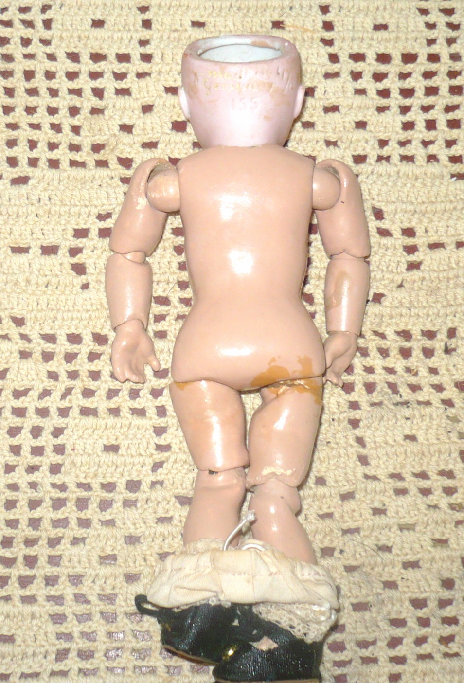 8" Kestner 155 Brown Sleep Eyes Original Wig Jointed Body Repaint 8" Kestner 155 Brown Sleep Eyes Original Wig Jointed Body Repaint