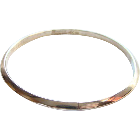 Erling Christoffersen Sterling Silver Modernist Bangle Bracelet Norway Plus Original Bag #X Erling Christoffersen Sterling Silver Modernist Bangle Bracelet Norway Plus Original Bag #X
