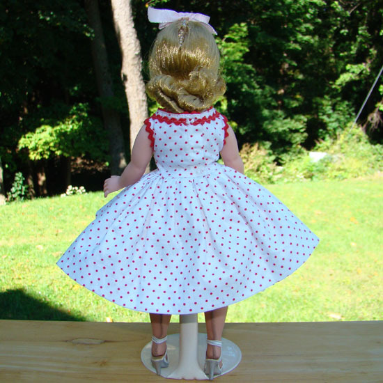 1958 Cissette Doll Blonde Red Dot Dress Teddy High Color Madame Alexander 1958 Cissette Doll Blonde Red Dot Dress Teddy High Color Madame Alexander