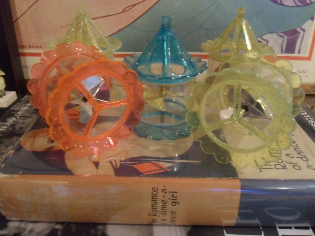 Mid Century Christmas Spinners Twinklers Ornaments Birdcage Plastic Mid Century Christmas Spinners Twinklers Ornaments Birdcage Plastic