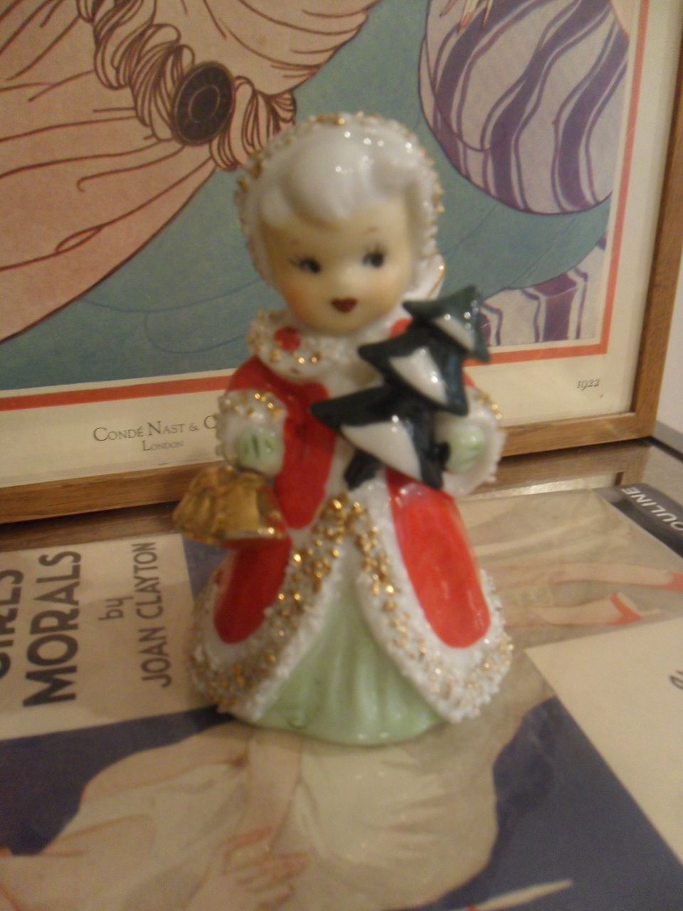 Five & Dime LEFTON Christmas Angel Bell Spaghetti Trim Five & Dime LEFTON Christmas Angel Bell Spaghetti Trim