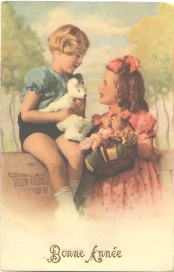 Bonne Annee French New Year Greetings Postcard Bonne Annee French New Year Greetings Postcard