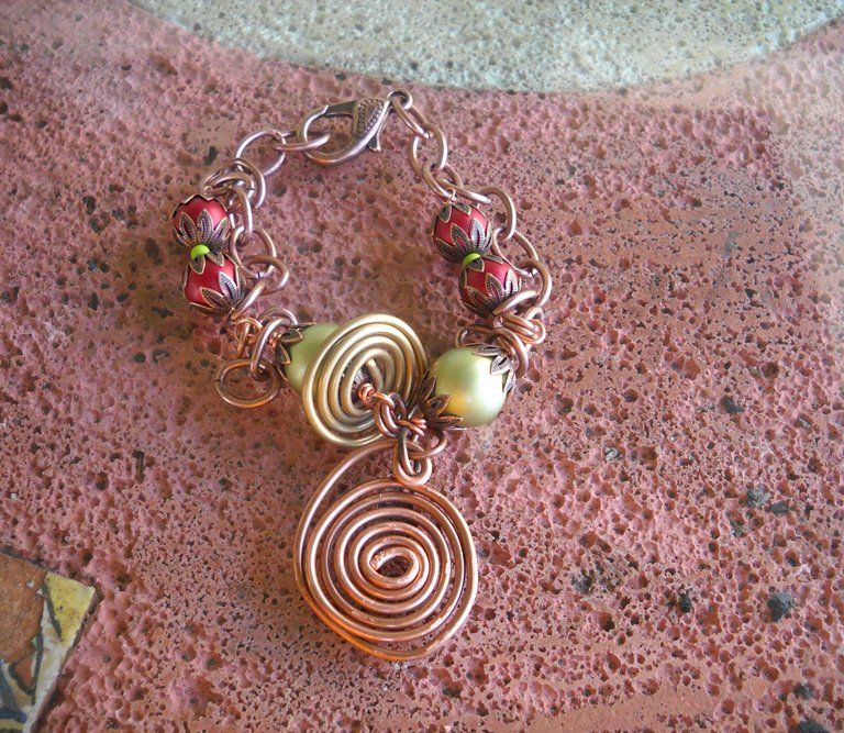 Copper & Bronze Swirl Bracelet Copper & Bronze Swirl Bracelet