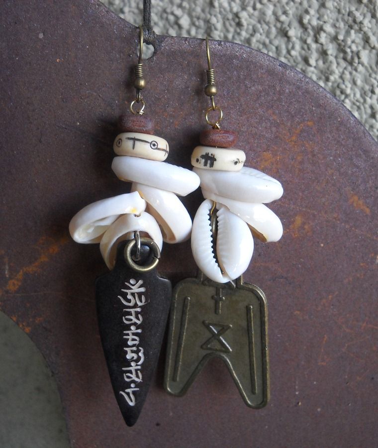 Good Luck Asymmetrical Earrings Good Luck Asymmetrical Earrings