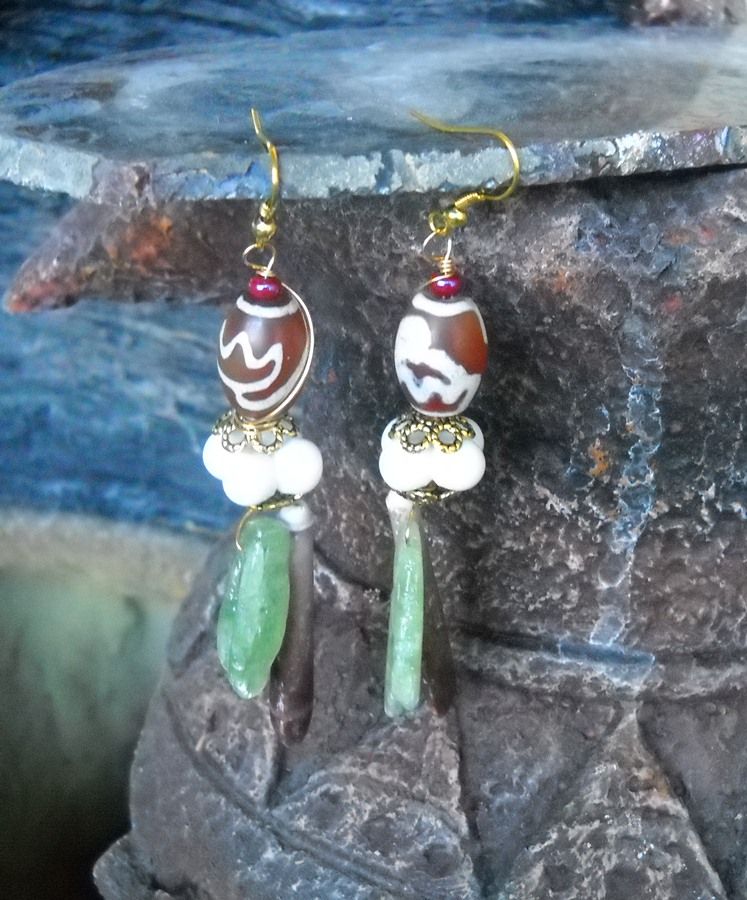 Kyanite & Sea Urchin Earrings Kyanite & Sea Urchin Earrings