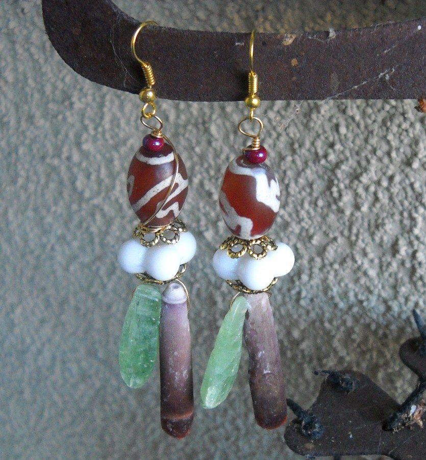 Kyanite & Sea Urchin Earrings Kyanite & Sea Urchin Earrings