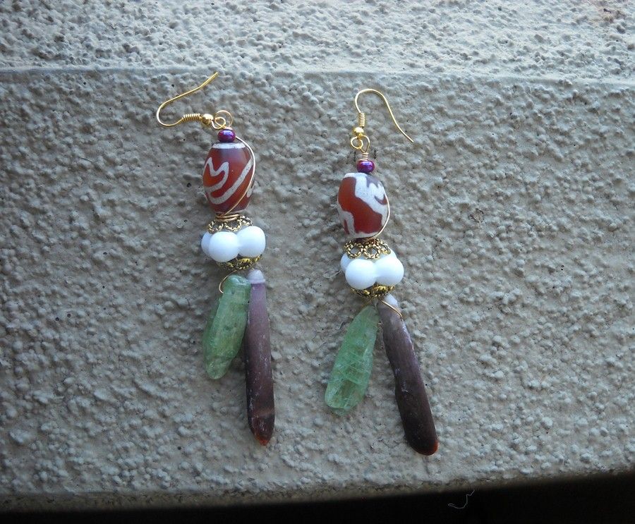 Kyanite & Sea Urchin Earrings Kyanite & Sea Urchin Earrings