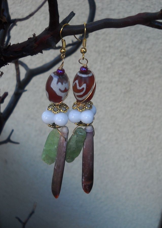 Kyanite & Sea Urchin Earrings Kyanite & Sea Urchin Earrings