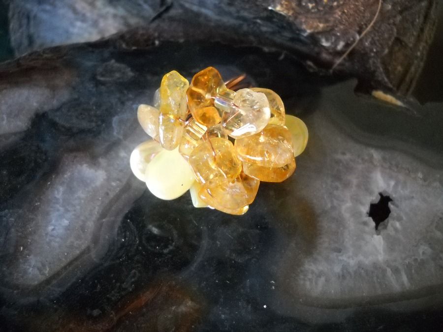 Citrine & Shell Ring Citrine & Shell Ring