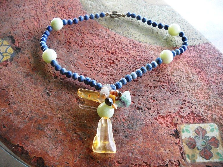 Hand Knotted Blue Coral Necklace Hand Knotted Blue Coral Necklace