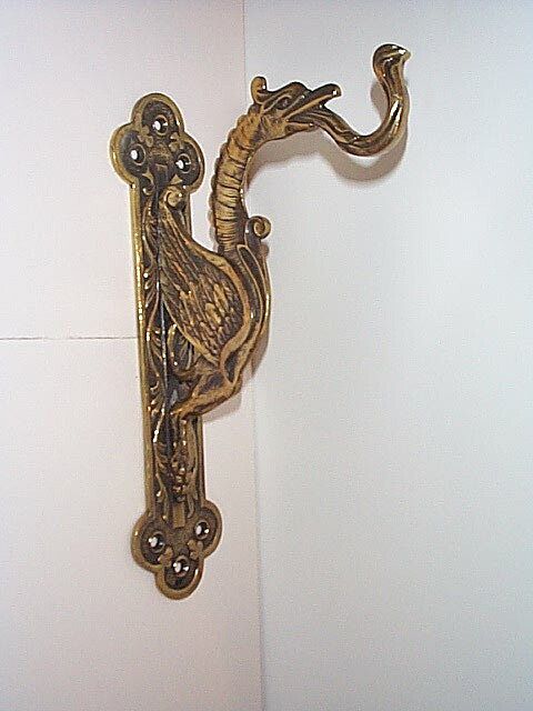 ca. 1900 Cast Brass Sconce Hanger ca. 1900 Cast Brass Sconce Hanger
