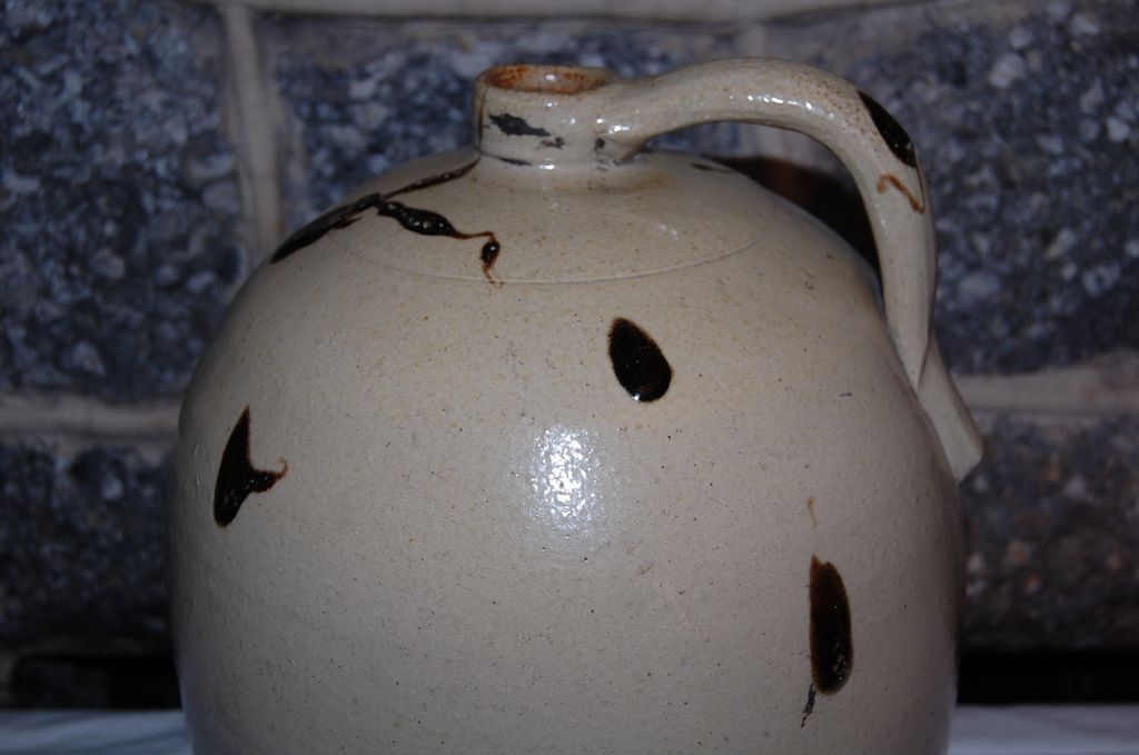 Late 1800's Stoneware E.S.&B New Brighton,Pa. Salt Glazed Jug Late 1800's Stoneware E.S.&B New Brighton,Pa. Salt Glazed Jug