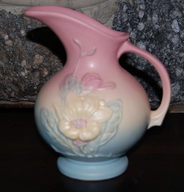 Vintage Hull "Magnolia" Matte Finish Ewers Vintage Hull "Magnolia" Matte Finish Ewers