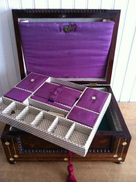 English George III 1760-1820 Sewing/Work Box English George III 1760-1820 Sewing/Work Box