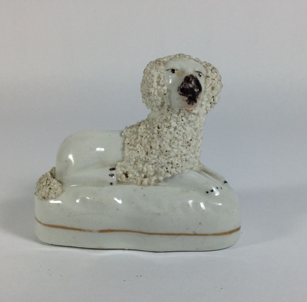 English Staffordshire Poodle Figurine C.18401860 from annecharles on