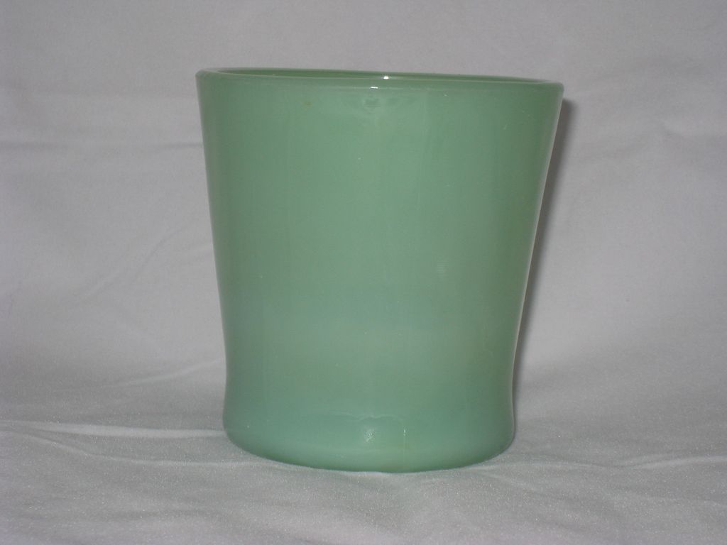 Jadite Green Fireking Glass Mug D Handle - glossy inside and out! Jadite Green Fireking Glass Mug D Handle - glossy inside and out!
