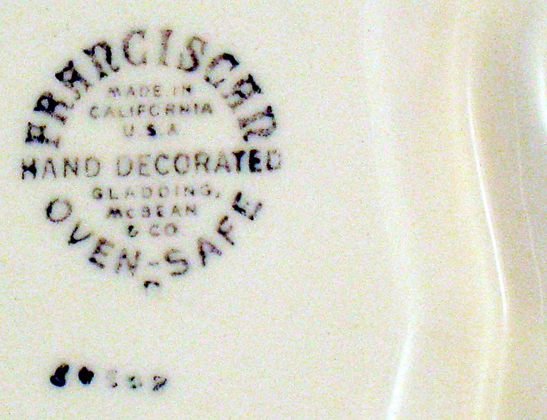 Franciscan desert rose grill plate - California mark - several available Franciscan desert rose grill plate - California mark - several available