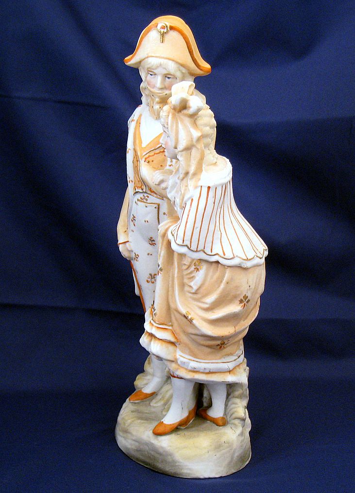 1800's continental bisque figurine - Napoleon & Josephine tribute 1800's continental bisque figurine - Napoleon & Josephine tribute
