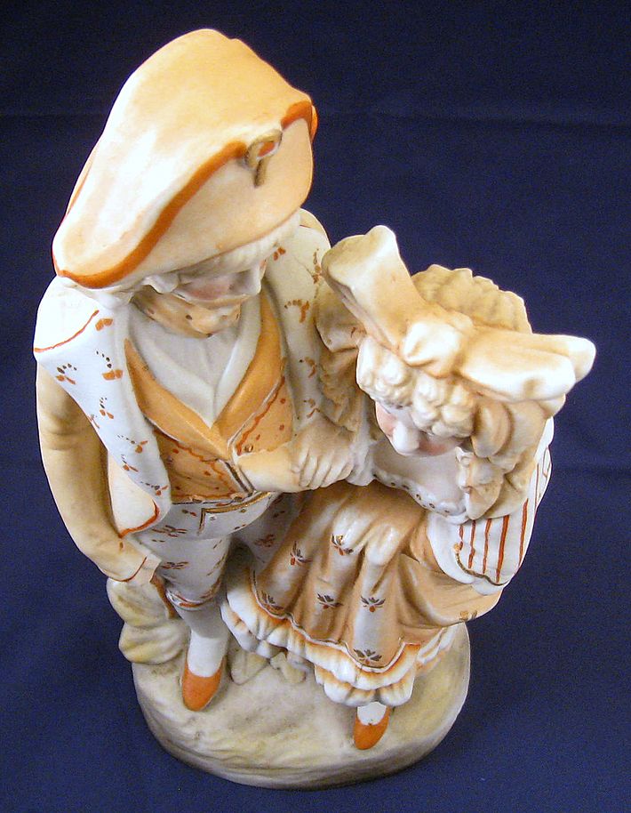 1800's continental bisque figurine - Napoleon & Josephine tribute 1800's continental bisque figurine - Napoleon & Josephine tribute