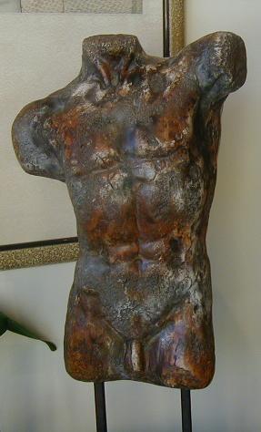 Unusual Male Nude Torso Sculpture Unusual Male Nude Torso Sculpture