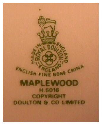 Royal Doulton Maplewood Demitasse Cup and Saucer Royal Doulton Maplewood Demitasse Cup and Saucer