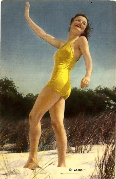 Lovely Bathing Beauty Postcard Lovely Bathing Beauty Postcard