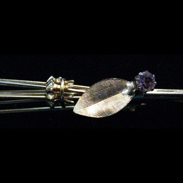 Vendome Orchid Pin With Slide Adjuster Vendome Orchid Pin With Slide Adjuster
