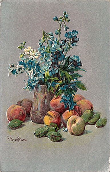 Postcard with Still Life by von Sivers Postcard with Still Life by von Sivers