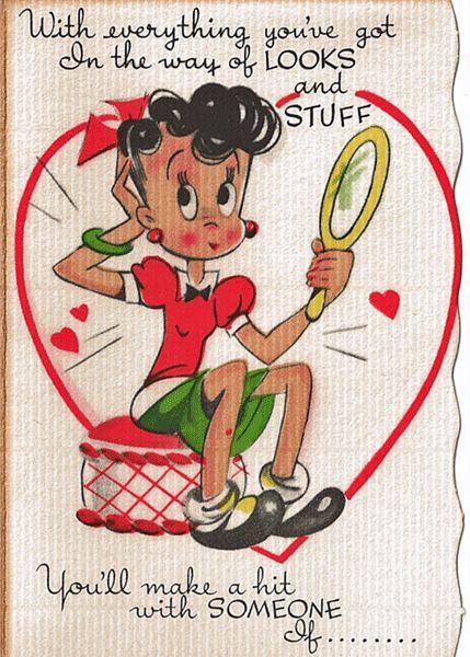 Vintage Unused Store Stock Valentine - Not So Sweet Vintage Unused Store Stock Valentine - Not So Sweet