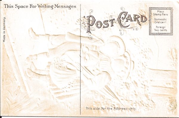 Heavily Embossed Postcard of Adorable Children Crossing a Bridge - Set in Switzerland or Germany Heavily Embossed Postcard of Adorable Children Crossing a Bridge - Set in Switzerland or Germany