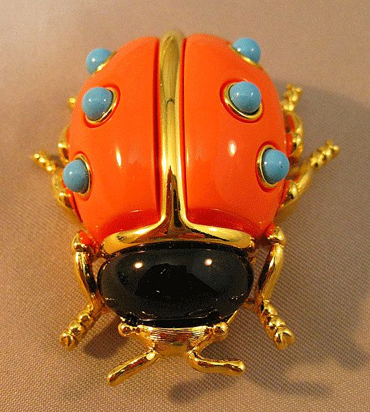 Kenneth J. Lane Ladybug Pin Brooch Kenneth J. Lane Ladybug Pin Brooch