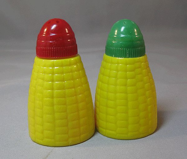 Colorful Plastic Corn Salt and Pepper Shakers Colorful Plastic Corn Salt and Pepper Shakers
