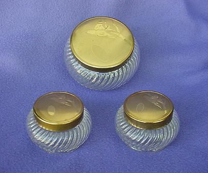1940's - 50's Dresser Jar Set 1940's - 50's Dresser Jar Set