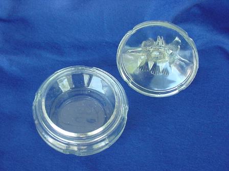 Depression Era "Three Birds" Powder Jar Depression Era "Three Birds" Powder Jar