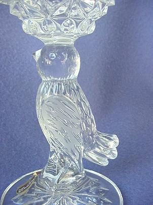 Hofbauer Bird Figural Crystal Candleholders Hofbauer Bird Figural Crystal Candleholders