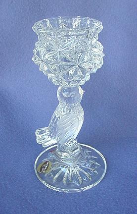 Hofbauer Bird Figural Crystal Candleholders Hofbauer Bird Figural Crystal Candleholders