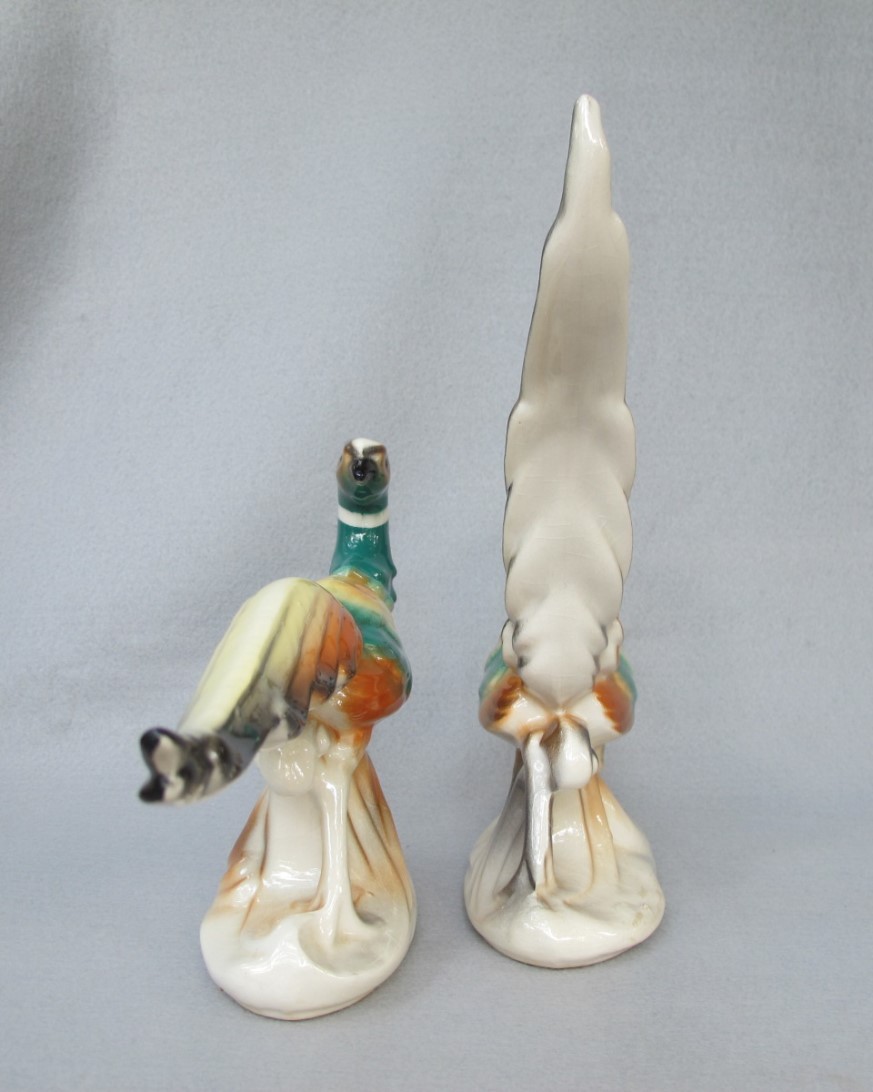 1950's Royal Copley Pottery Pheasants 1950's Royal Copley Pottery Pheasants