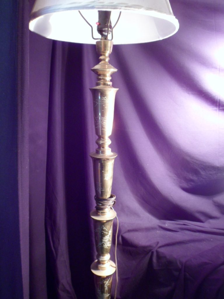 Tall Mottled Lamp, Tabue Tall Mottled Lamp, Tabue