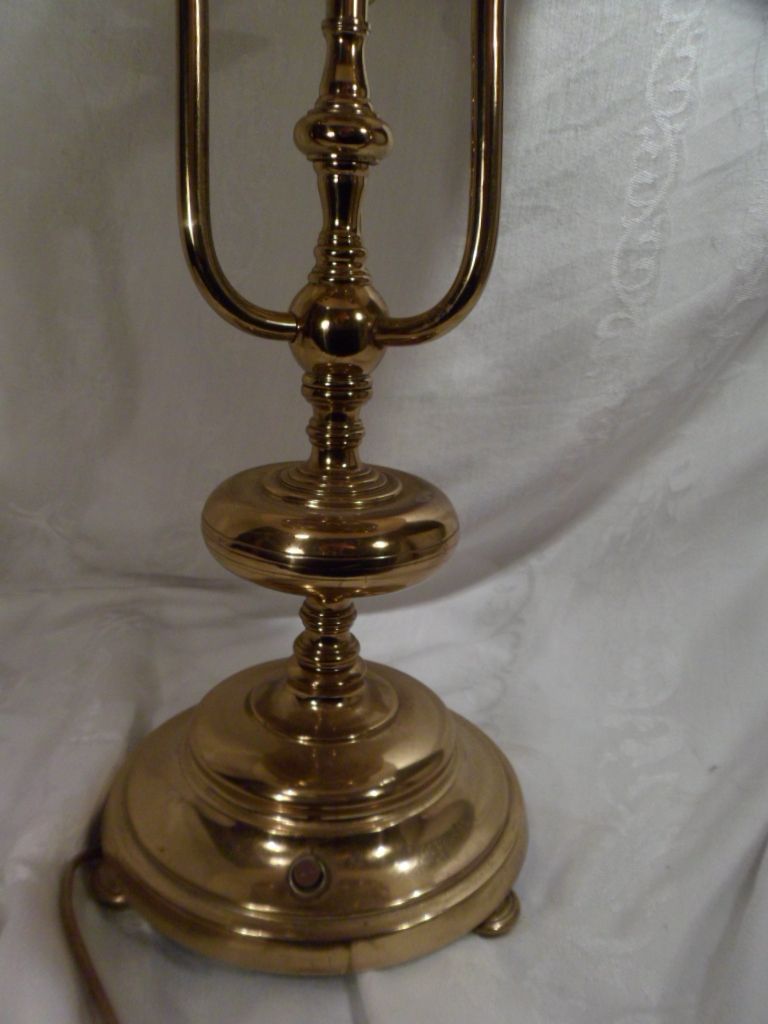 Vintage 3 Bulb Lamp, Stiffle, Brass Vintage 3 Bulb Lamp, Stiffle, Brass