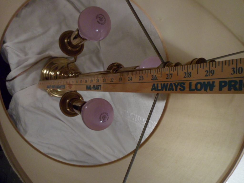 Vintage 3 Bulb Lamp, Stiffle, Brass Vintage 3 Bulb Lamp, Stiffle, Brass