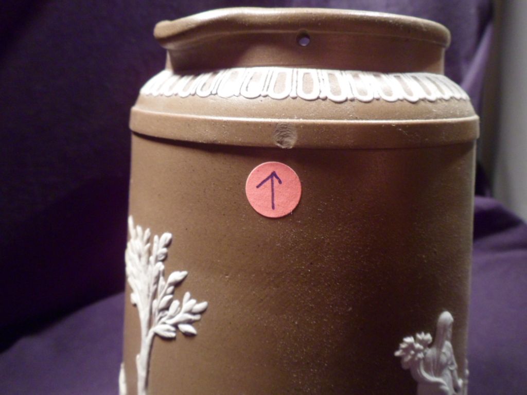 Antique Dudson Brothers. English Jasperware Pitcher, Brown, Classical, Stoneware Antique Dudson Brothers. English Jasperware Pitcher, Brown, Classical, Stoneware