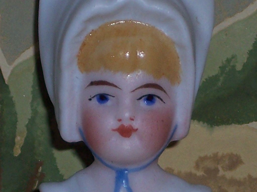 NEW PRICE! Antique molded SWIMWEAR and molded BONNET All Bisque Girl - Exquisite Quality! NEW PRICE! Antique molded SWIMWEAR and molded BONNET All Bisque Girl - Exquisite Quality!