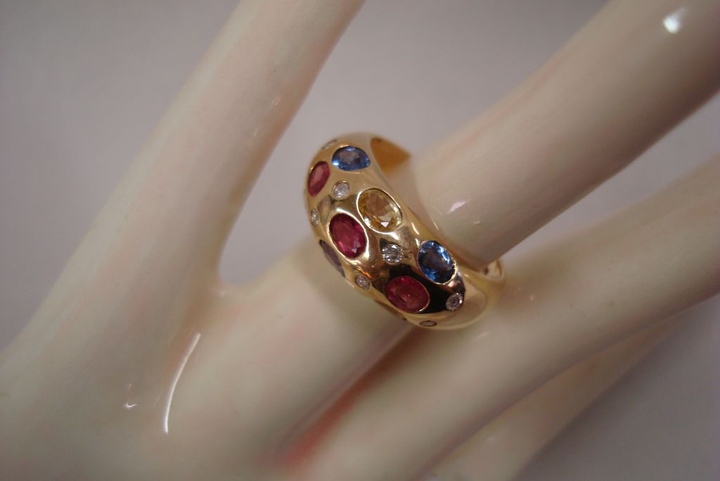14k Diamonds and Sapphires Lady's Ring 14k Diamonds and Sapphires Lady's Ring