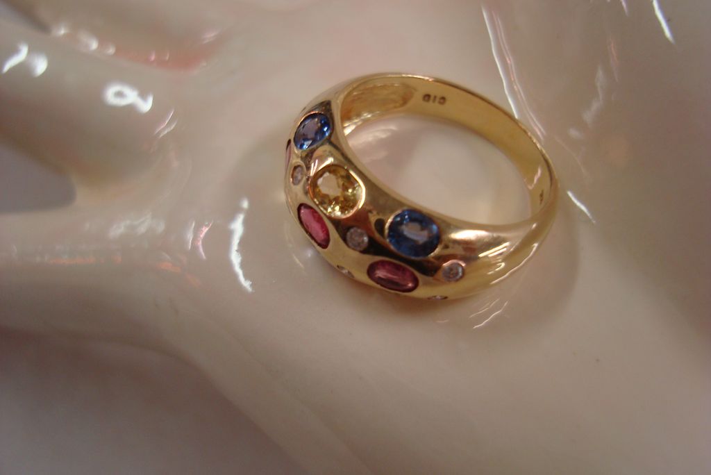 14k Diamonds and Sapphires Lady's Ring 14k Diamonds and Sapphires Lady's Ring