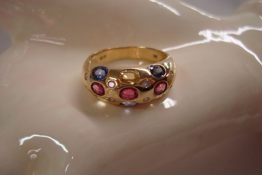 14k Diamonds and Sapphires Lady's Ring 14k Diamonds and Sapphires Lady's Ring