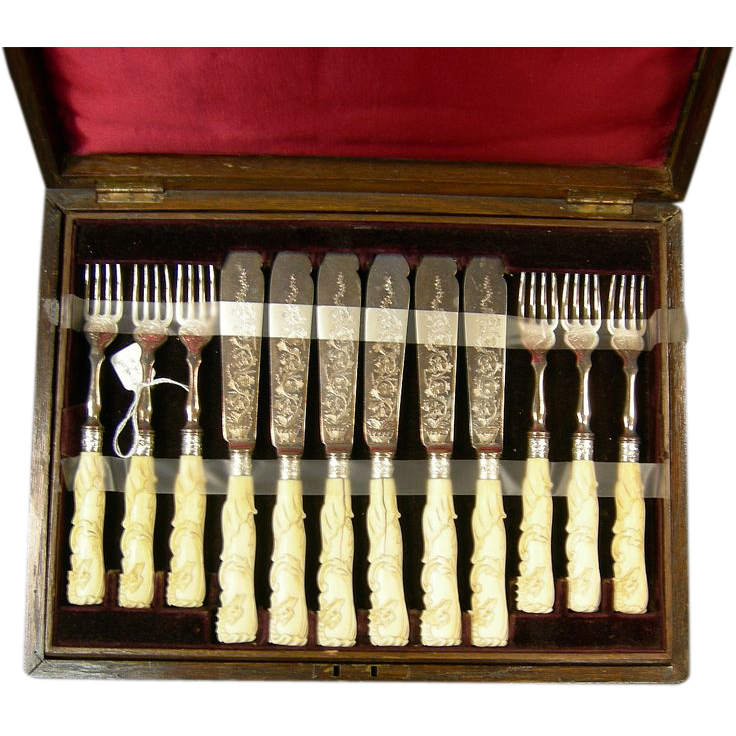 English Bone Fish Set English Bone Fish Set