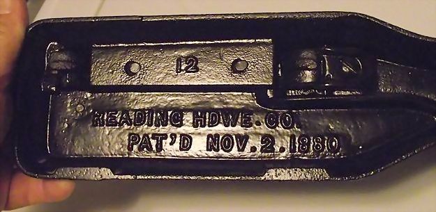 Fully Restored & Complete "Reading Hardware Company" General Store Tobacco Cutter Marked on both sides of Cutter Frame Arches. Pat'd 1880. Fully Restored & Complete "Reading Hardware Company" General Store Tobacco Cutter Marked on both sides of Cutter Frame Arches. Pat'd 1880.