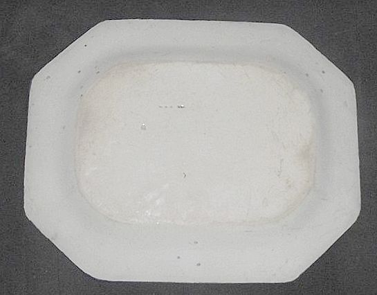 Blue Feathered Edge Vegetable Platter 11 3/4 by 9 3/4 Inches . Blue Feathered Edge Vegetable Platter 11 3/4 by 9 3/4 Inches .