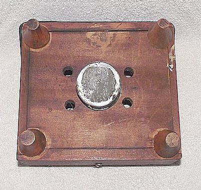 Primitive Red Stained Wood "Foot Warmer" Exterior, with Tinsmith Fitted "Whale Oil Burner" Interior !!! Circa Mid-19th Century. Primitive Red Stained Wood "Foot Warmer" Exterior, with Tinsmith Fitted "Whale Oil Burner" Interior !!! Circa Mid-19th Century.
